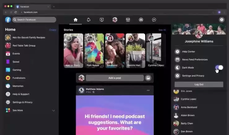 Elegan! Tampilan Baru Facebook Sudah Tersedia untuk Versi Web, Mulai dari Mode Gelap Hingga Loading yang Cepat