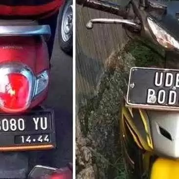7 Penampakan Plat Nomor Lucu Bikin Ngakak Bacanya