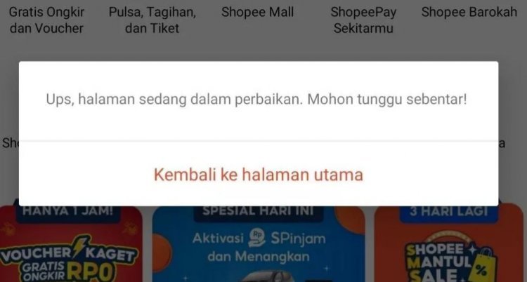 Solusi Cara Mengatasi Shopee Error 
