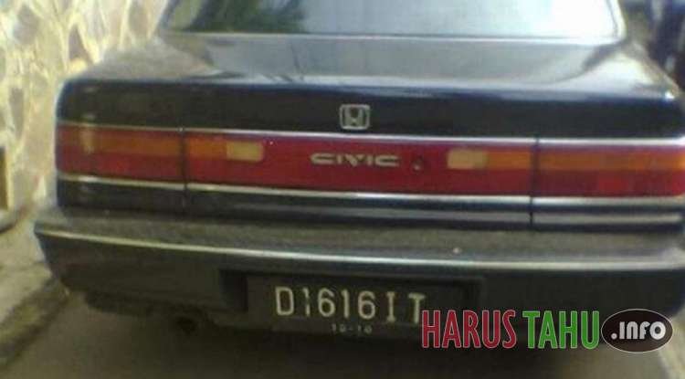 7 Penampakan Plat Nomor Lucu Bikin Ngakak Bacanya